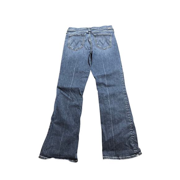 MOTHER the outsider high waist ankle bootcut jeans - electric souvenir size 28 - Picture 7 of 11